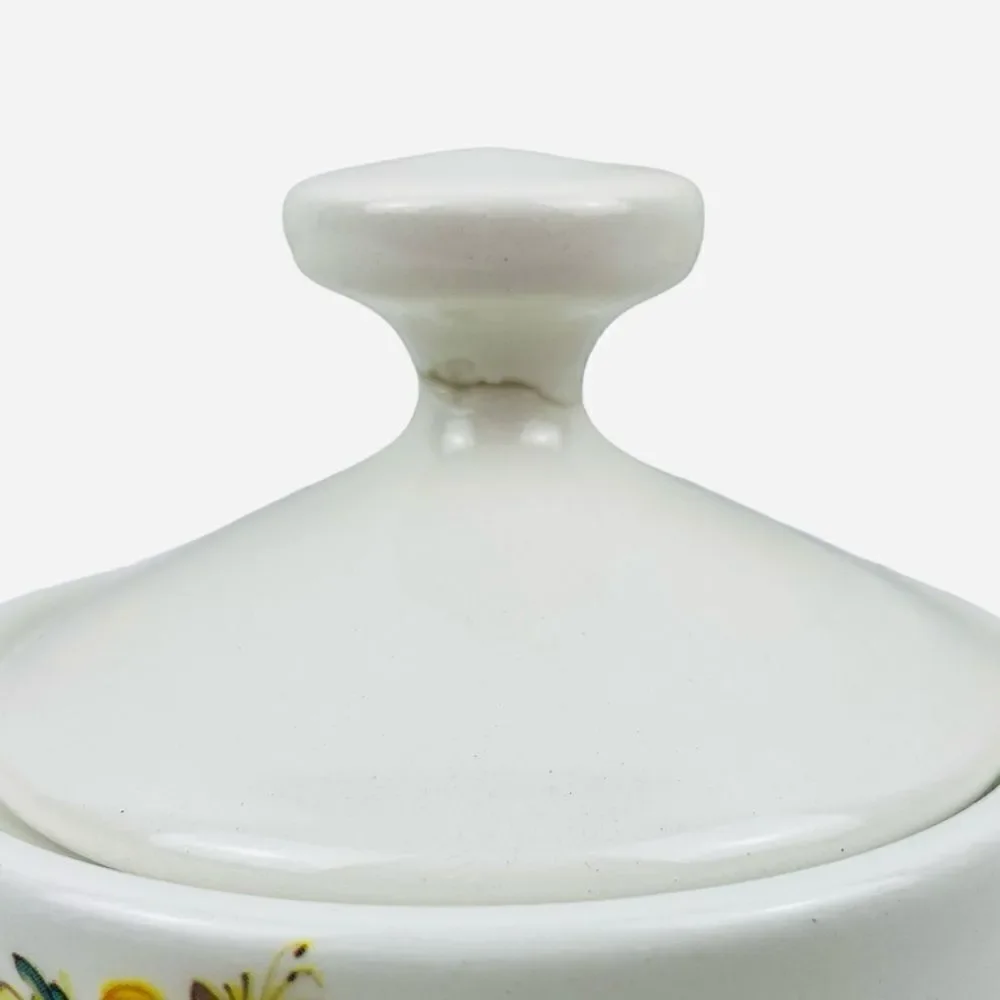 Vintage Castelli Ceramic Floral Espresso Set Italian Demitasse Hand Painted Demi